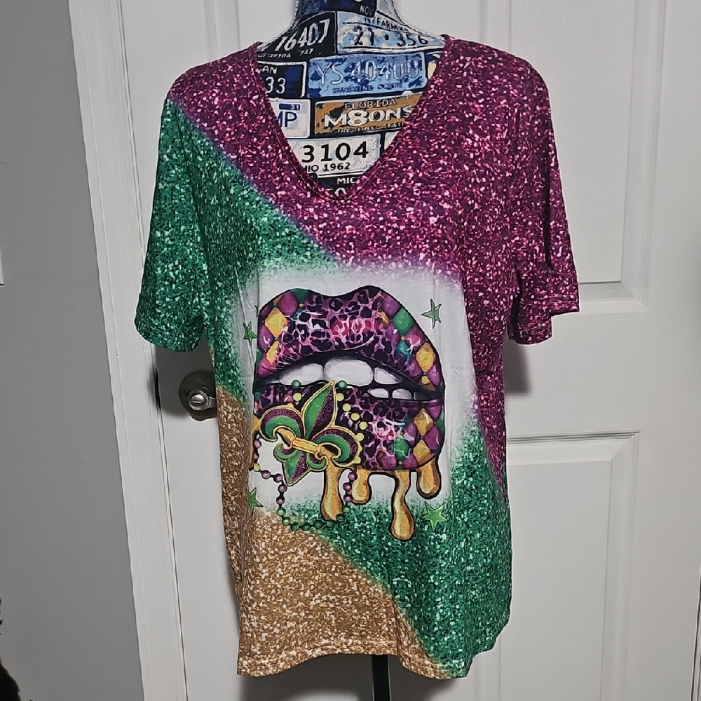 Colorful Graphic Ladies Shirt